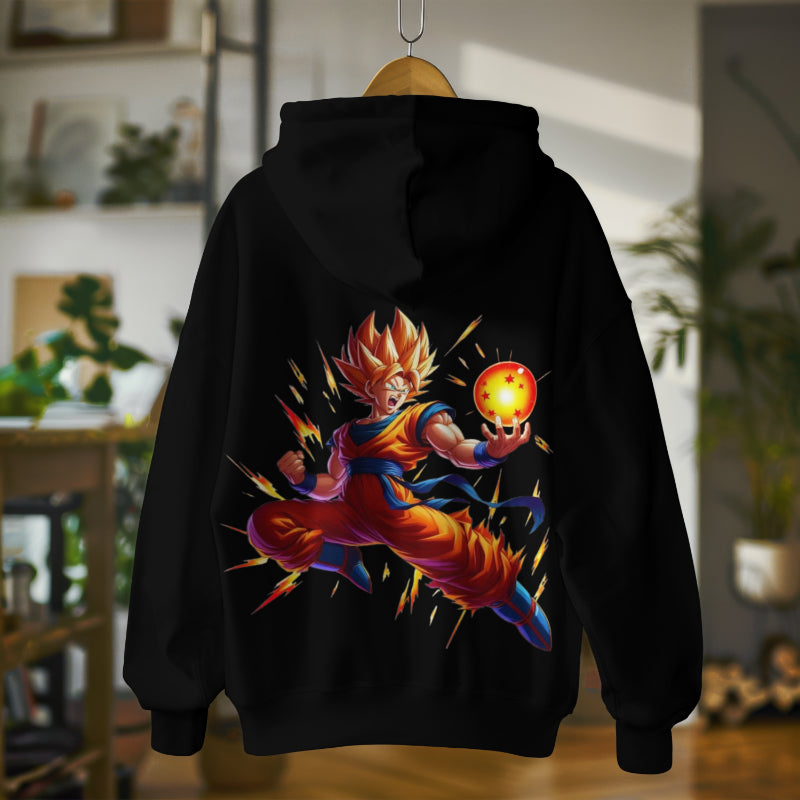 Dragon Ball Z Print Hoodie - Back Edition