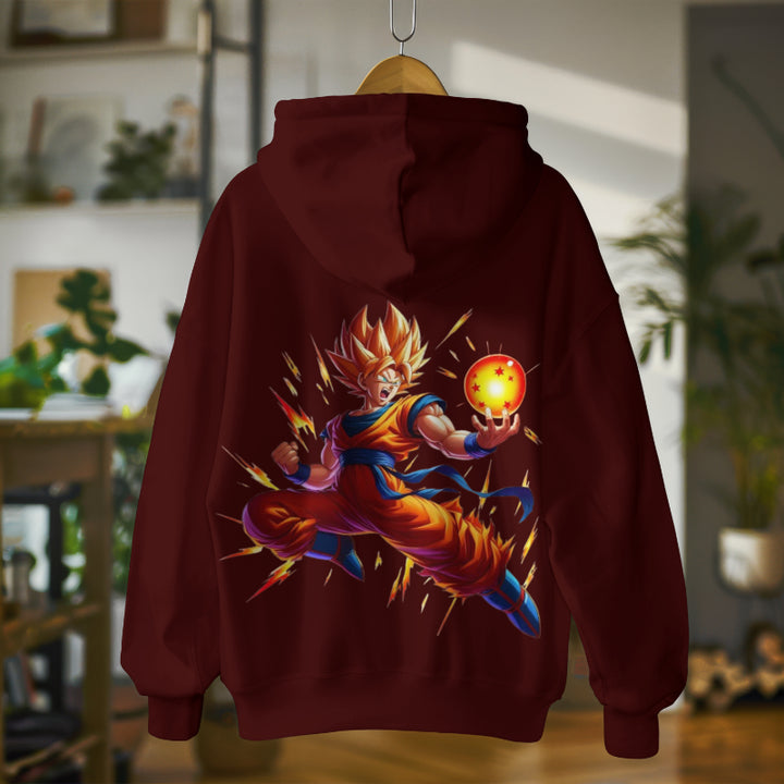 Dragon Ball Z Print Hoodie - Back Edition