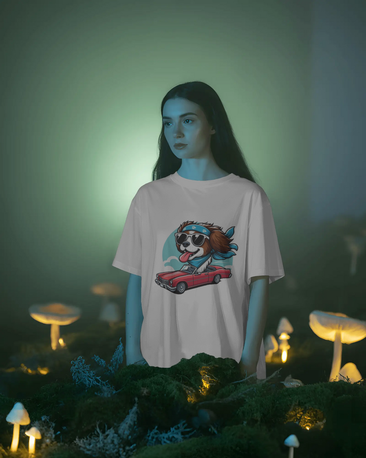 Wind in My Fur: Vintage Convertible Doggo Tee